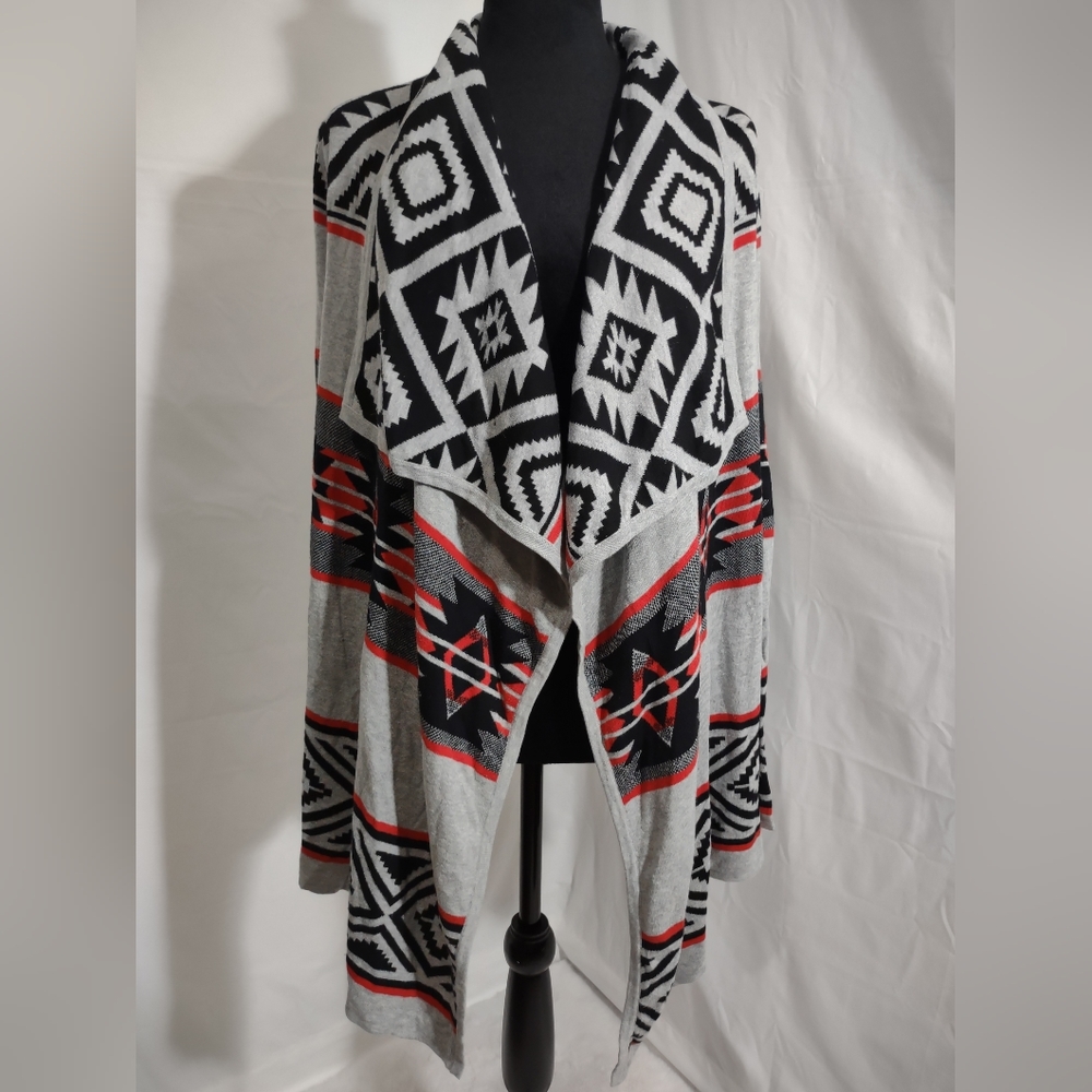 DREAM CATCHER Women' Aztec Pattern Cardigan Size Small